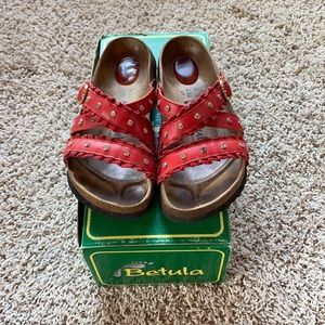 Betula sandals color: red size 5